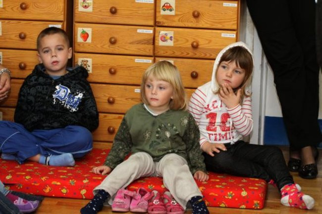 Pyrek z wizytą w przedszkolu (zdjęcia)