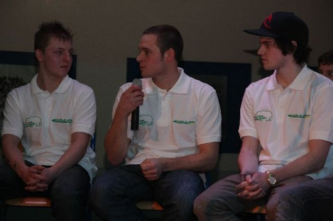 Kolejarz Rawicz zaprezentował się w gimnazjum (zdjęcia)