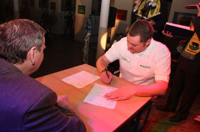 Kolejarz Rawicz zaprezentował się w gimnazjum (zdjęcia)