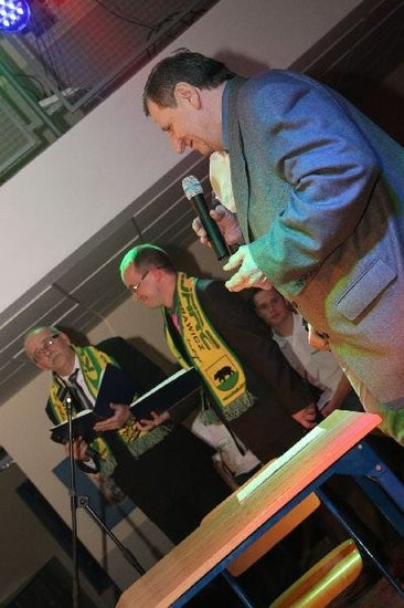 Kolejarz Rawicz zaprezentował się w gimnazjum (zdjęcia)