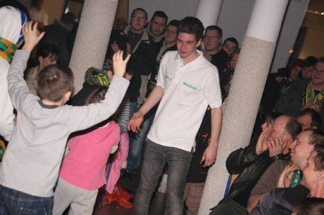 Kolejarz Rawicz zaprezentował się w gimnazjum (zdjęcia)