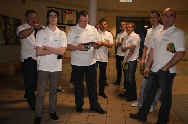 Kolejarz Rawicz zaprezentował się w gimnazjum (zdjęcia)