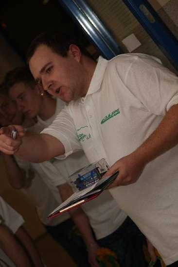 Kolejarz Rawicz zaprezentował się w gimnazjum (zdjęcia)