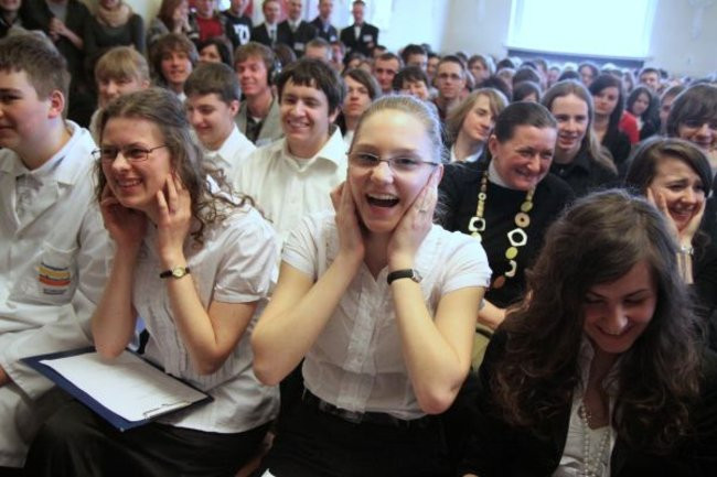 Uczniowie na katedrze (zdjęcia)