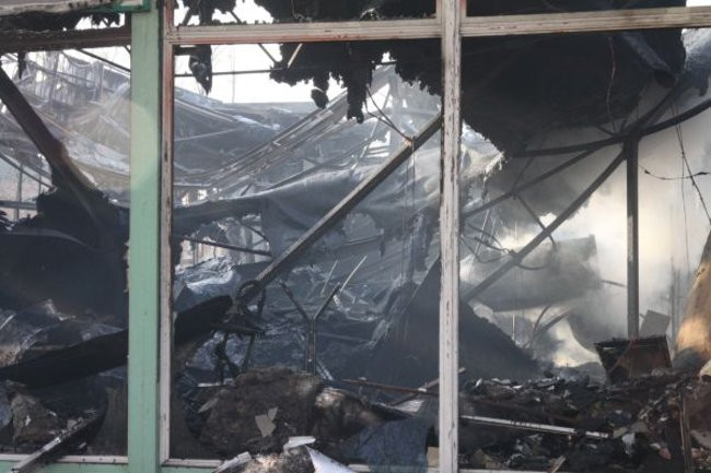 Po pawilonie zostały zgliszcza (zdjęcia)