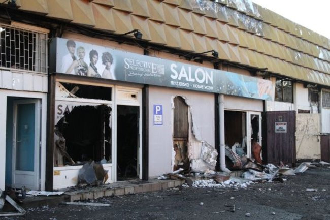 Po pawilonie zostały zgliszcza (zdjęcia)