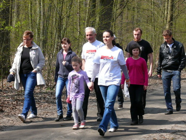 Biegając i maszerując popierali przeszczepy (zdjęcia)