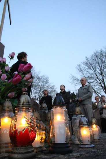 Idąc wspominali Jana Pawła II (zdjęcia)