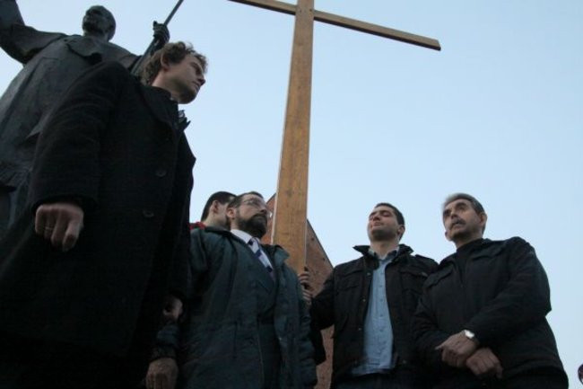 Idąc wspominali Jana Pawła II (zdjęcia)