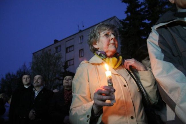 Idąc wspominali Jana Pawła II (zdjęcia)