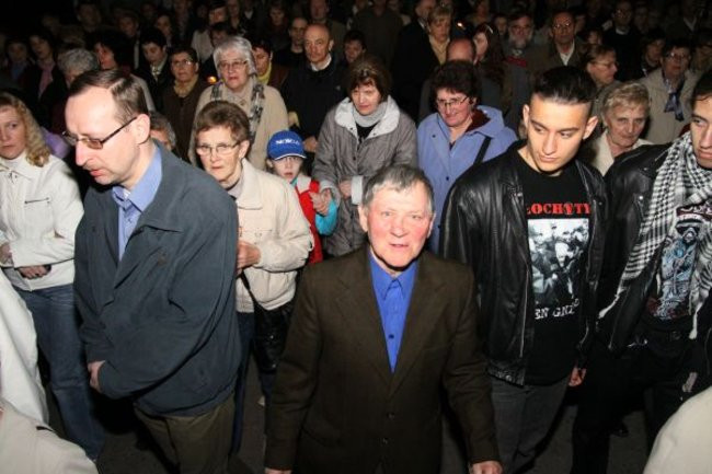 Idąc wspominali Jana Pawła II (zdjęcia)