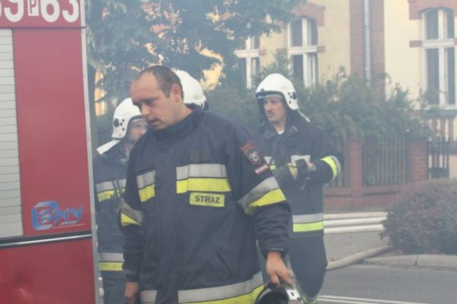 Spłonął supermarket Nomi w Lesznie (zdjęcia)