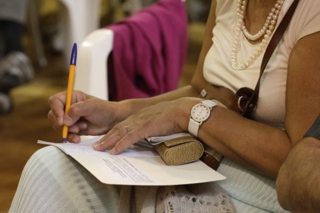 Członkowie LSM zbierają podpisy (zdjęcia)