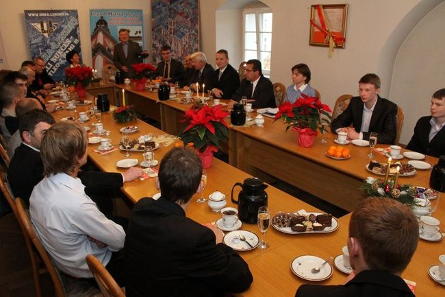 Opłatek z żużlowcami (zdjęcia)