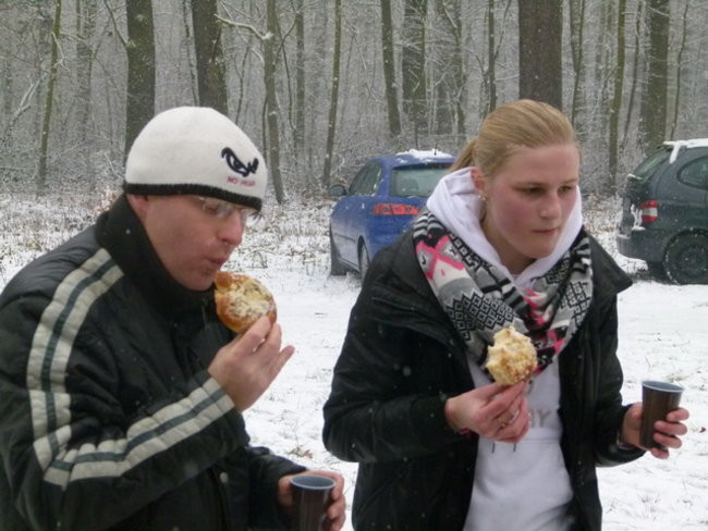 Bieg w zimowej scenerii (zdjęcia)