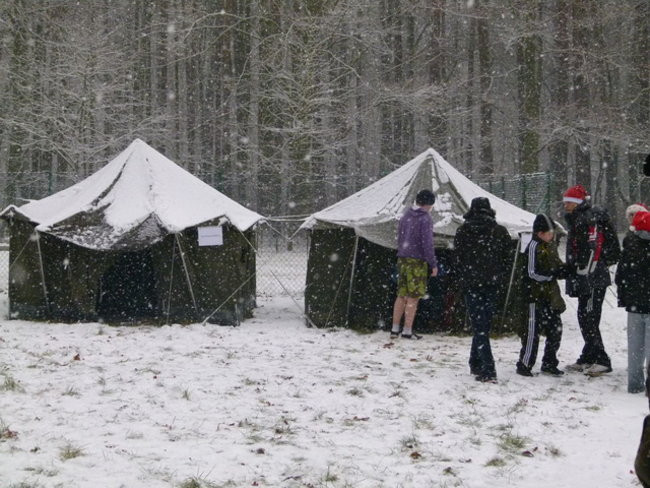 Bieg w zimowej scenerii (zdjęcia)