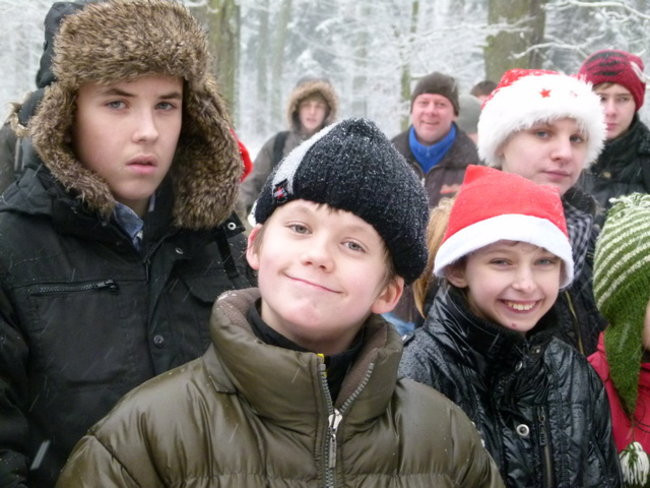 Bieg w zimowej scenerii (zdjęcia)