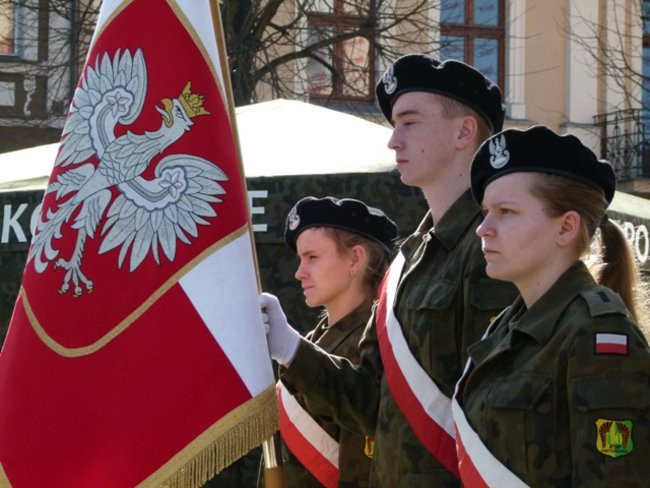 Proporzec dla I Dywizjonu (zdjęcia)
