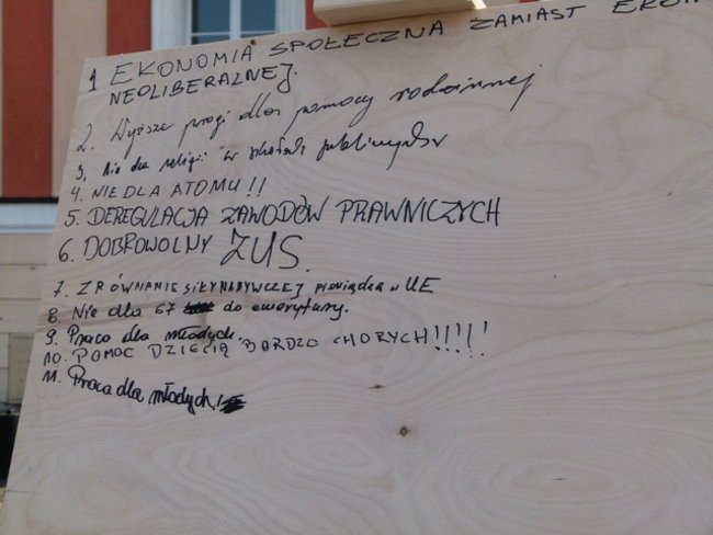 Tablica pragnień (zdjęcia)