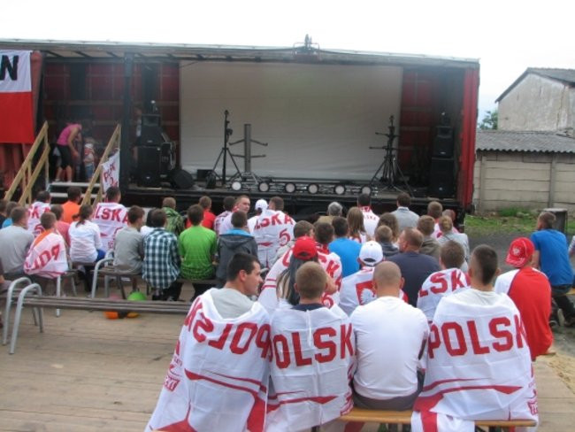 Drobnin na festynie kibicował polskiej drużynie (zdjęcia)