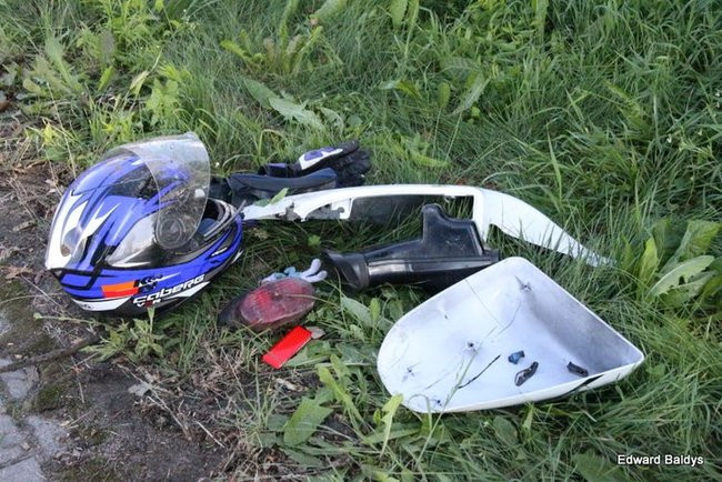 Skoda uderzyła w motocykl