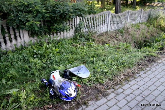 Skoda uderzyła w motocykl