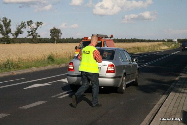 Skoda uderzyła w motocykl