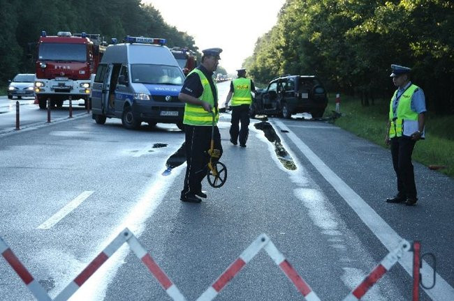 Tragiczny wypadek pod Lesznem! (zdjęcia i dźwięk)