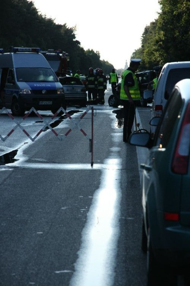 Tragiczny wypadek pod Lesznem! (zdjęcia i dźwięk)