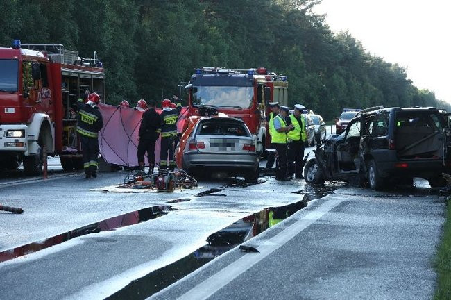 Tragiczny wypadek pod Lesznem! (zdjęcia i dźwięk)