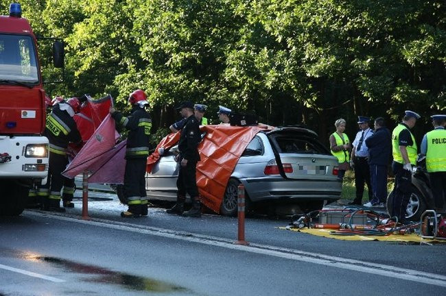 Tragiczny wypadek pod Lesznem! (zdjęcia i dźwięk)