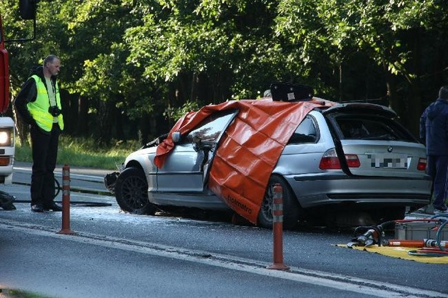 Tragiczny wypadek pod Lesznem! (zdjęcia i dźwięk)