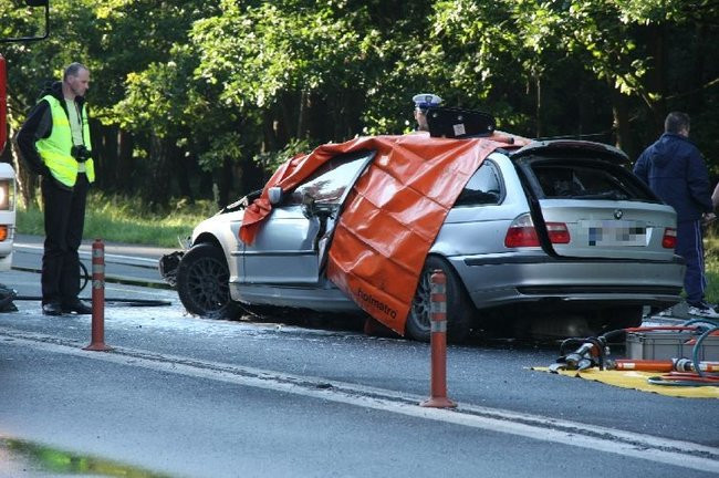Tragiczny wypadek pod Lesznem! (zdjęcia i dźwięk)