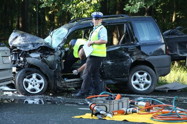 Tragiczny wypadek pod Lesznem! (zdjęcia i dźwięk)
