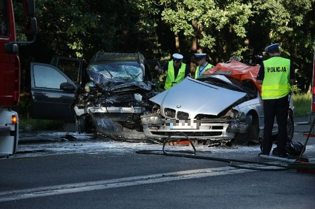 Tragiczny wypadek pod Lesznem! (zdjęcia i dźwięk)