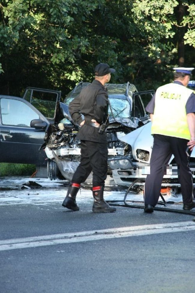 Tragiczny wypadek pod Lesznem! (zdjęcia i dźwięk)