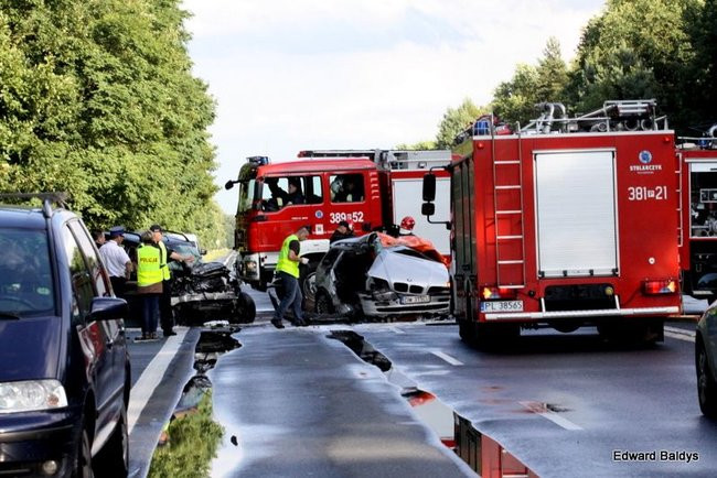 Tragiczny wypadek pod Lesznem! (zdjęcia i dźwięk)