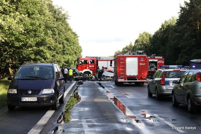 Tragiczny wypadek pod Lesznem! (zdjęcia i dźwięk)