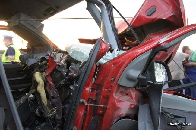 Zderzenie koło Wilkowic (zdjęcia)