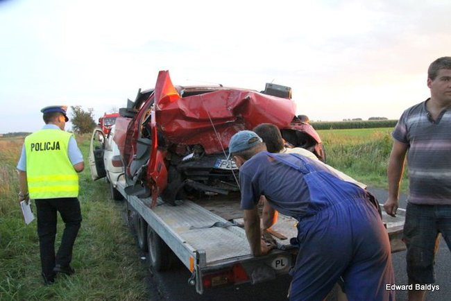 Zderzenie koło Wilkowic (zdjęcia)