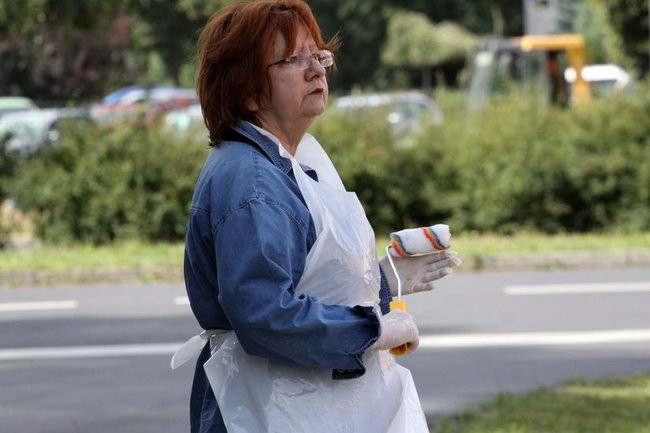 Młodzież pomalowała garaże (zdjęcia)