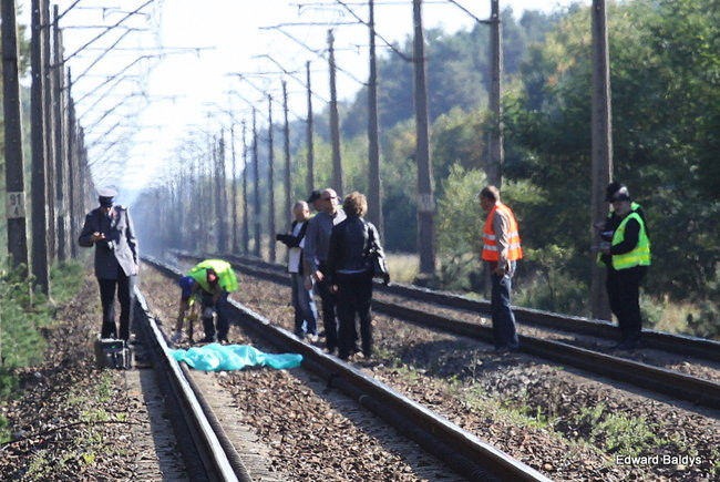 Śmierć na torach, w okolicach Zaborowa (zdjęcia)