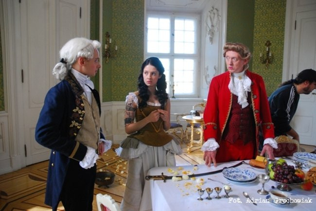 W Rydzynie nagrywali serial (zdjęcia)