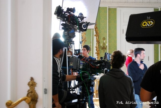 W Rydzynie nagrywali serial (zdjęcia)