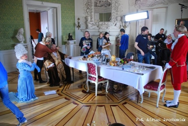 W Rydzynie nagrywali serial (zdjęcia)