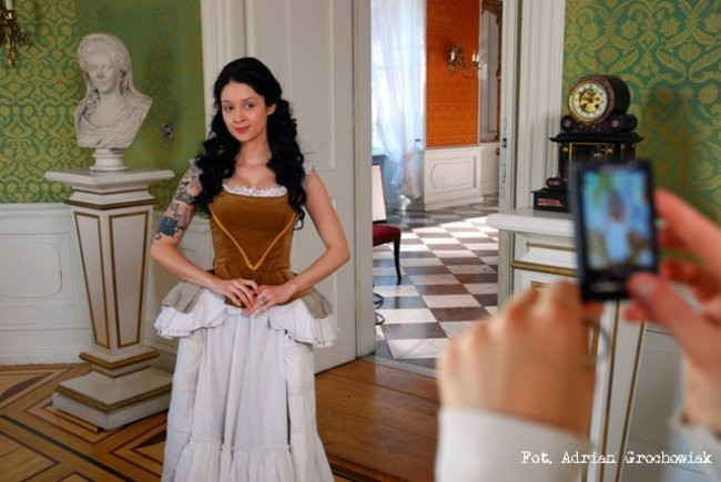 W Rydzynie nagrywali serial (zdjęcia)