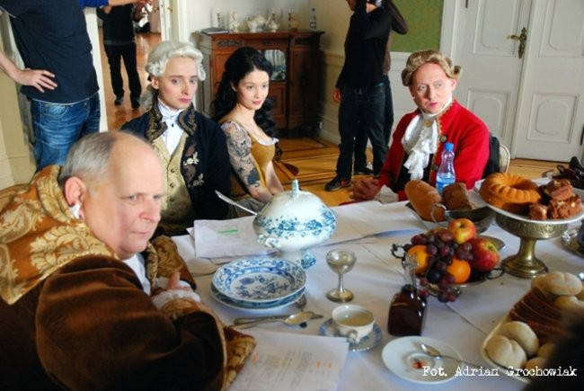 W Rydzynie nagrywali serial (zdjęcia)