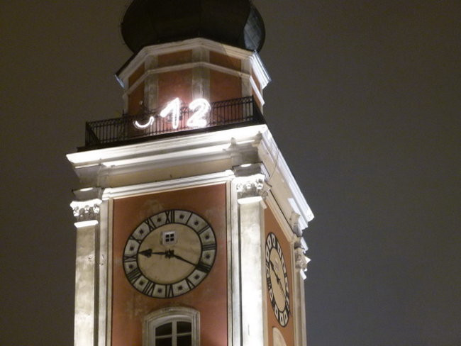 Świąteczne, nocne Leszno (zdjęcia)