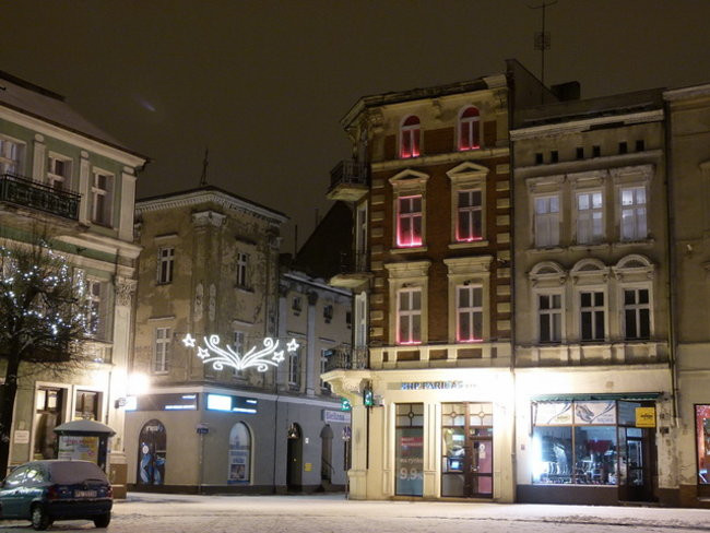 Świąteczne, nocne Leszno (zdjęcia)