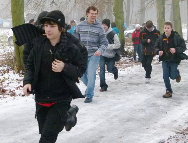 Gwiazdkowe bieganie w Karczmie Borowej (zdjęcia)